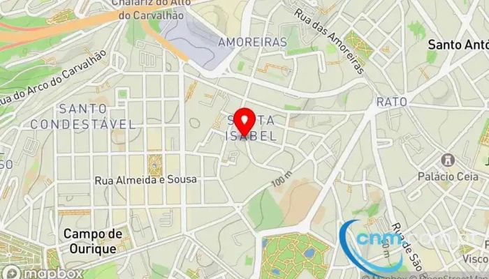 mapa de UPS Access Point Serviço de frete e correio, Serviço de entregas expresso em Lisboa