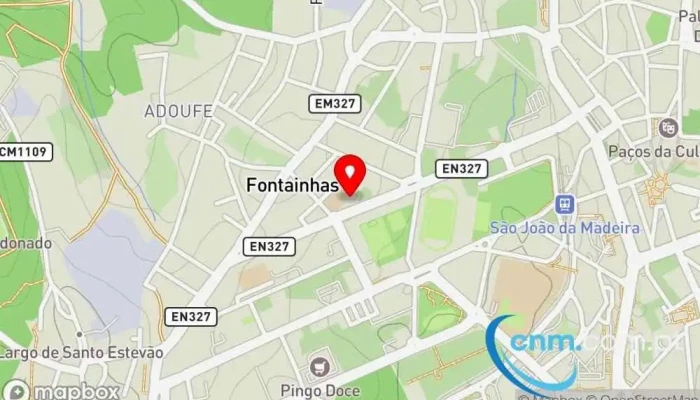 mapa de UPS Access Point Serviço de frete e correio, Serviço de entregas expresso em AVEIRO
