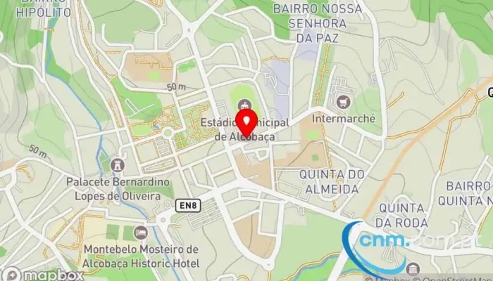 mapa de UPS Access Point Serviço de frete e correio, Serviço de entregas expresso em Alcobaça
