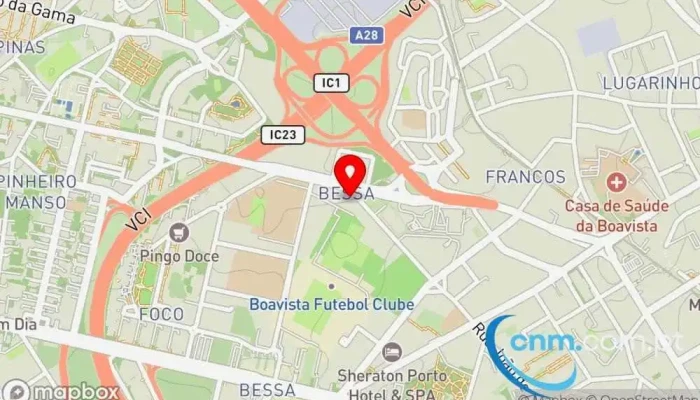 mapa de UPS Access Point Serviço de frete e correio, Serviço de entregas expresso em Porto