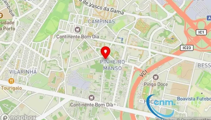 mapa de UPS Access Point Serviço de frete e correio, Serviço de entregas expresso em Porto