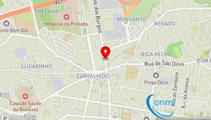 mapa de UPS Access Point Serviço de frete e correio, Serviço de entregas expresso em Porto