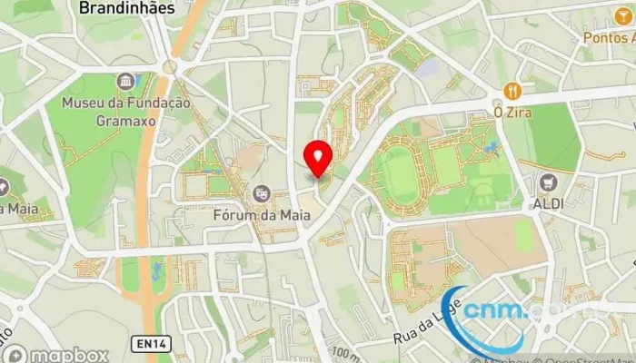 mapa de UPS Access Point Serviço de frete e correio, Serviço de entregas expresso em Maia