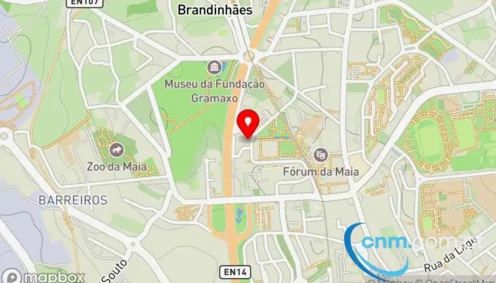 mapa de UPS Access Point Serviço de frete e correio, Serviço de entregas expresso em Maia