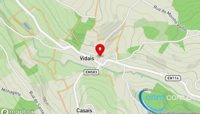 mapa de Vidais  em 