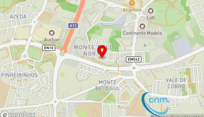 mapa de Vip Postal, Centro De Correspondência E Serviços, Lda. Correios em Setúbal